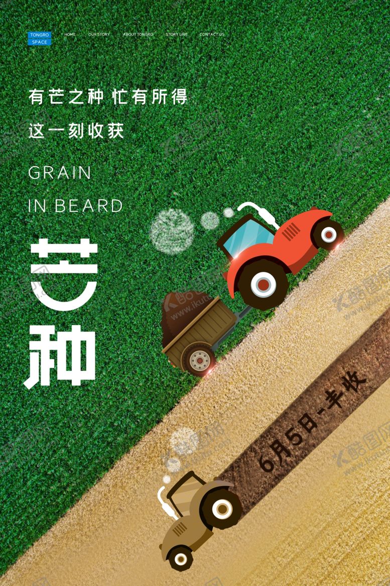 编号：39613507132326442595【酷图网】源文件下载-芒种海报