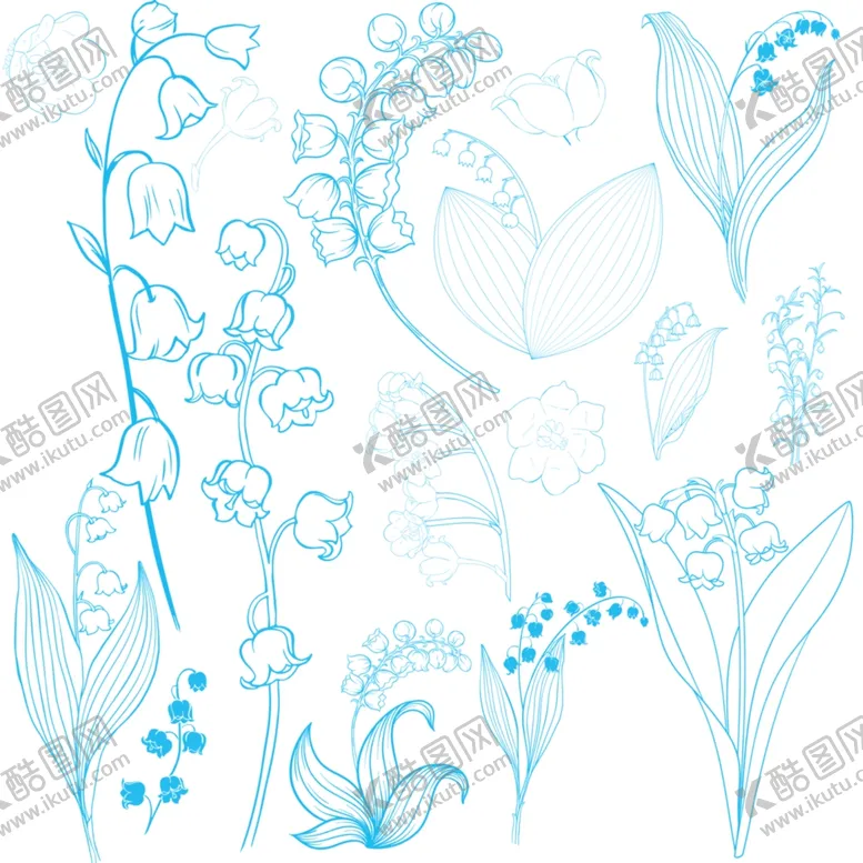 编号：68723009180643550375【酷图网】源文件下载-各种铃兰花素材