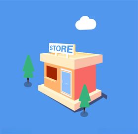 商店插画