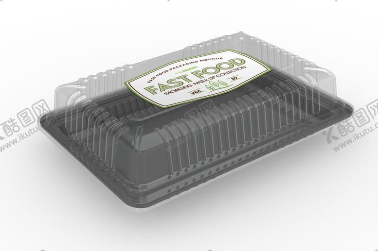 编号：96250710041204468478【酷图网】源文件下载-快餐打包盒样机