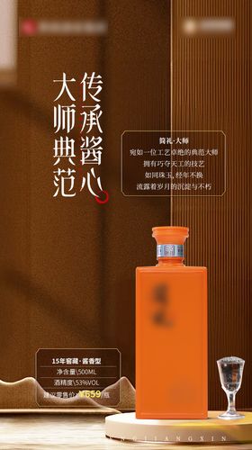 白酒展示宣传海报