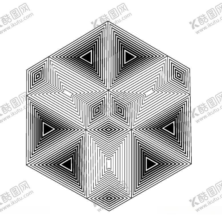 编号：17962709302142436958【酷图网】源文件下载-几何幻觉线条形状