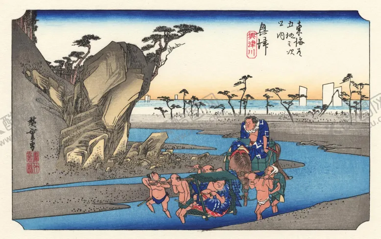 编号：80031306241532102614【酷图网】源文件下载-日本街景风景浮世绘