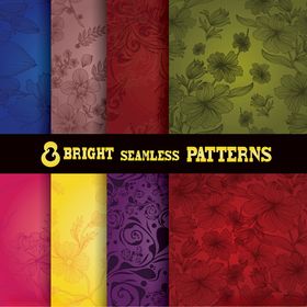 多彩无缝图案集合