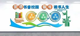 阅读文化墙班级展板设计教育书香中国