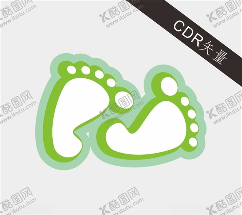 编号：90616010201155252968【酷图网】源文件下载-卡通脚印