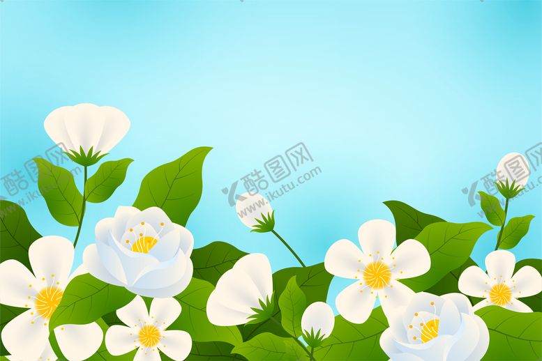 编号：50846209231558116130【酷图网】源文件下载-矢量花卉背景 