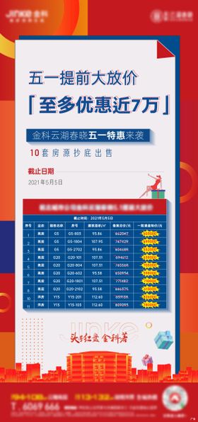地产贝壳户型特价房活动海报