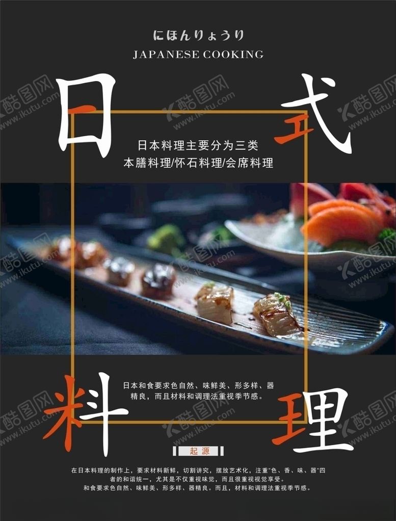 编号：99375507071916498878【酷图网】源文件下载-日式料理海报