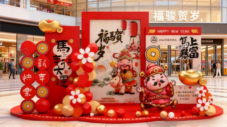 编号：20895304010646361245【酷图网】源文件下载-马年美陈