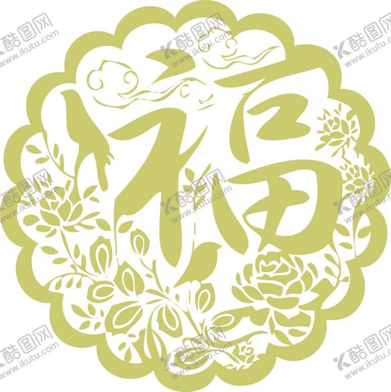 编号：64919607030107326649【酷图网】源文件下载-福字剪纸