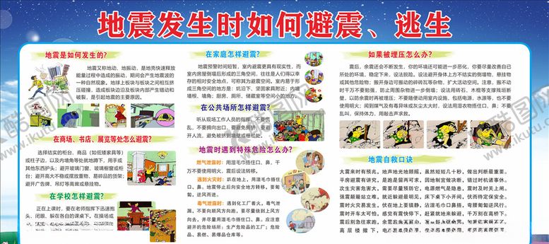 编号：68428505160917414765【酷图网】源文件下载-防地震安全宣传栏