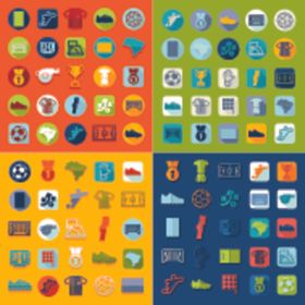 多彩扁平化图标集合