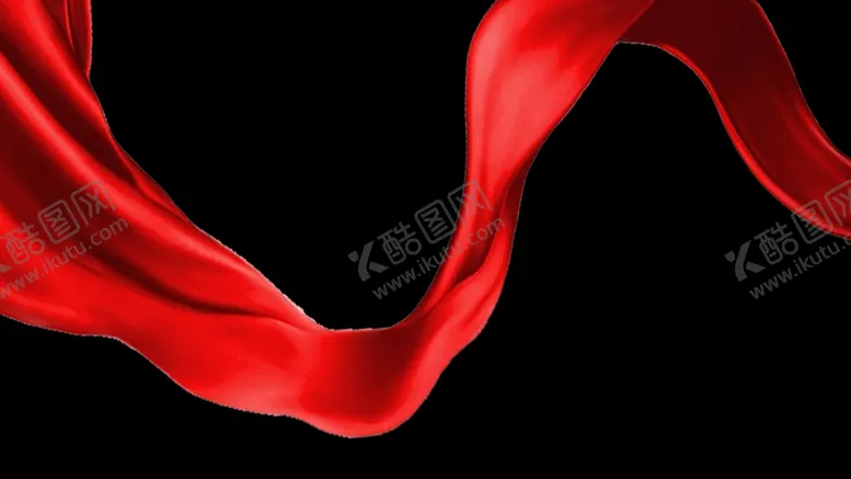 编号：55524304080104566323【酷图网】源文件下载-中国红带喜庆红绸缎