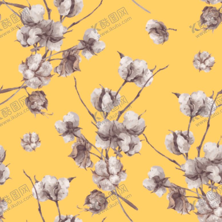 编号：92191909241928228111【酷图网】源文件下载-叶子花卉无缝图案