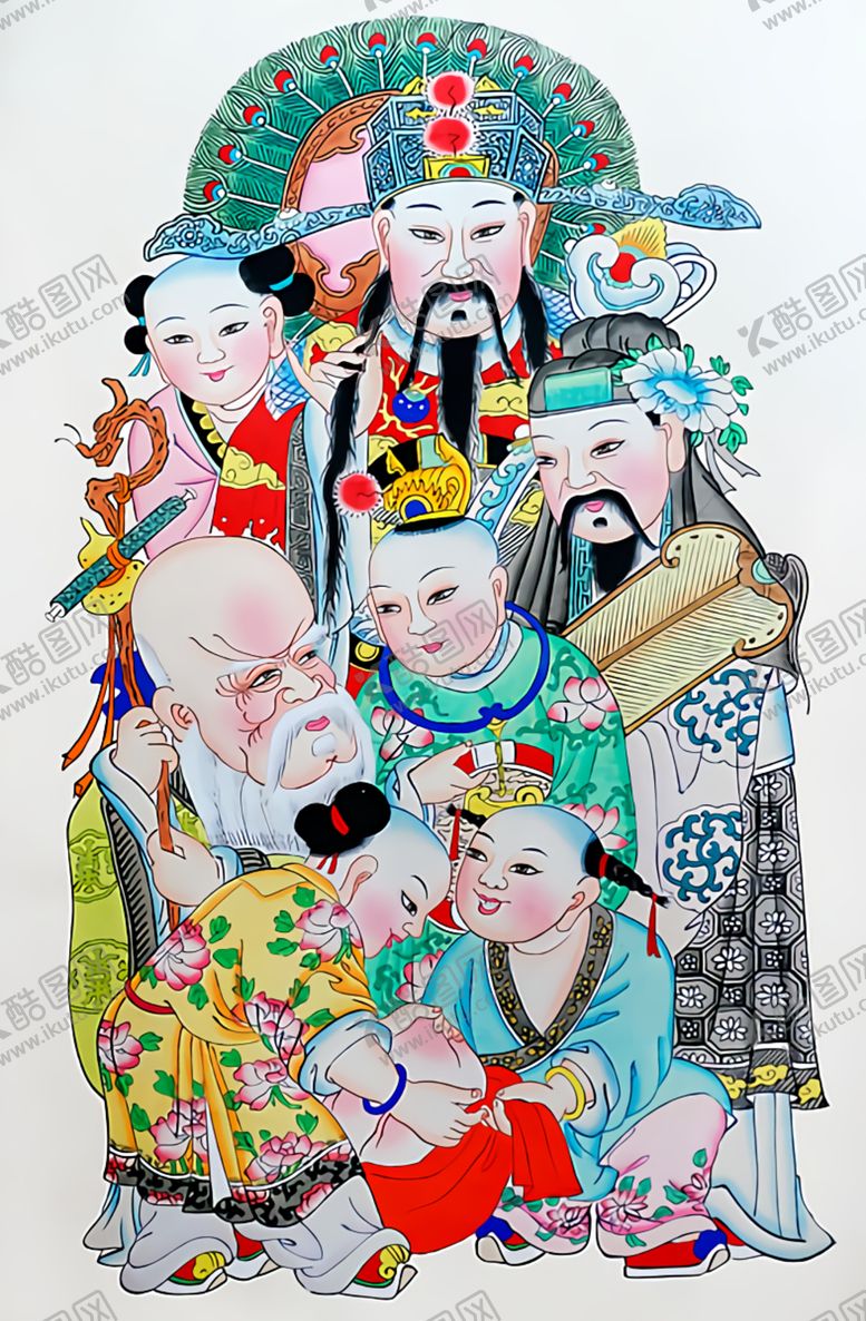 编号：27955007130034233830【酷图网】源文件下载-福禄寿喜高清