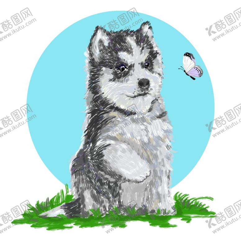 编号：15774910090935335074【酷图网】源文件下载-手绘狗