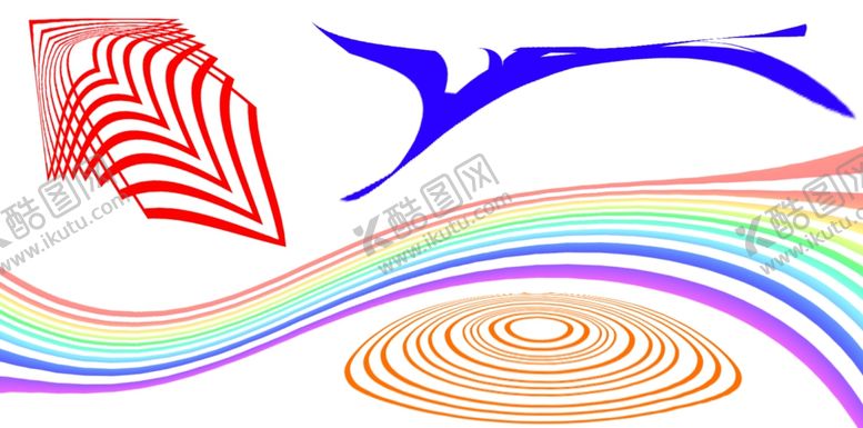 编号：64477510281346313888【酷图网】源文件下载-扭曲的线条
