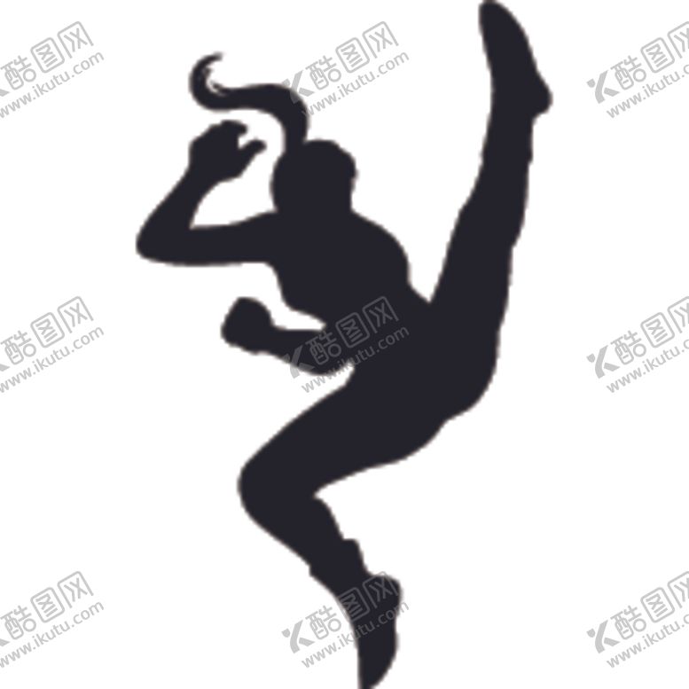编号：12665105021725104218【酷图网】源文件下载-武术格斗剪影