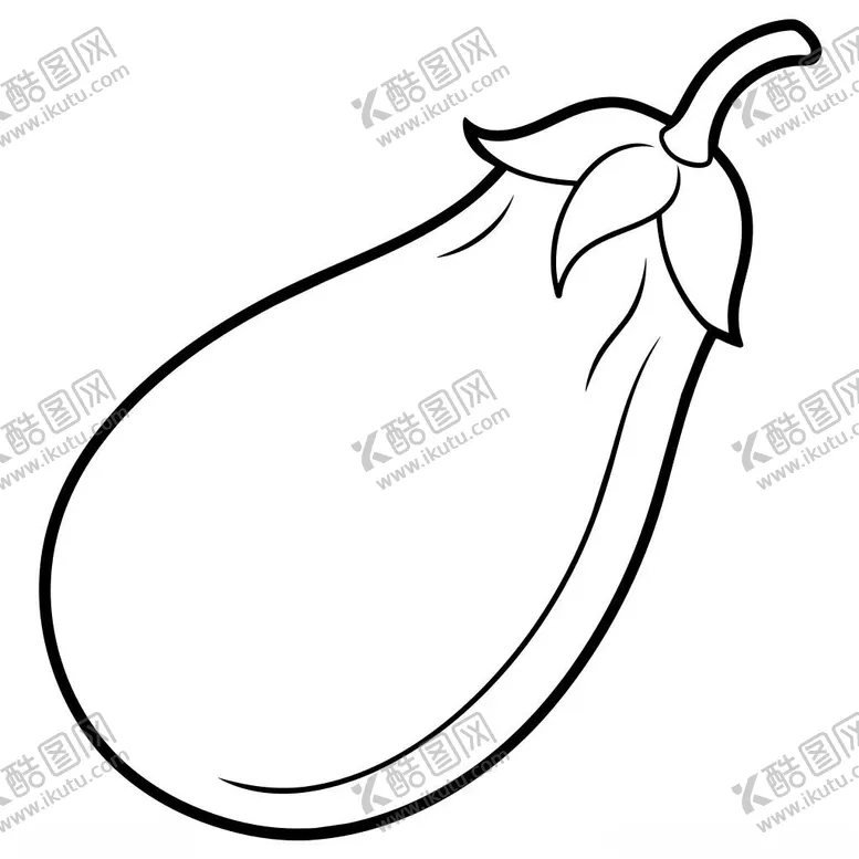 编号：12407601261230367450【酷图网】源文件下载-茄子线稿