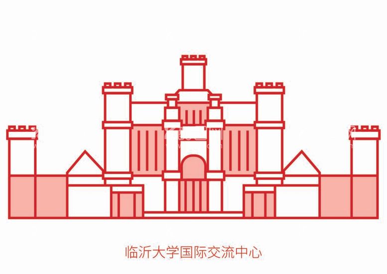 编号：15354412031903565700【酷图网】源文件下载-临沂大学国际交流中心抽象线条