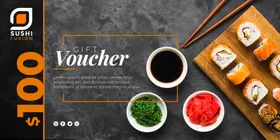 寿司美味展架宣传美食