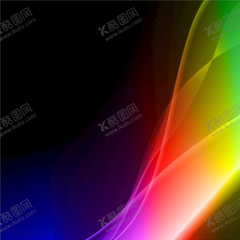 编号：25731303140422104717【酷图网】源文件下载-彩色渐变线条发光背景