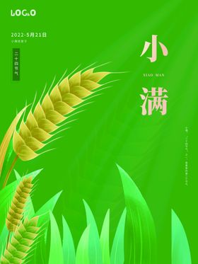 小满传统节气地产节气单图节气海报夏至转发图