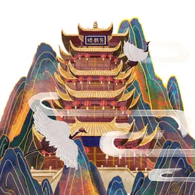 国潮插画背景