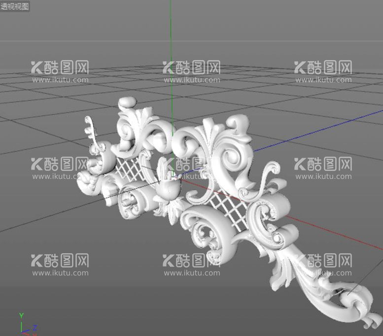 编号：59715912230101186137【酷图网】源文件下载-C4D模型欧式雕花