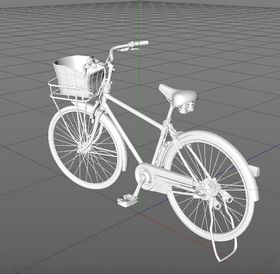 C4D模型自行车