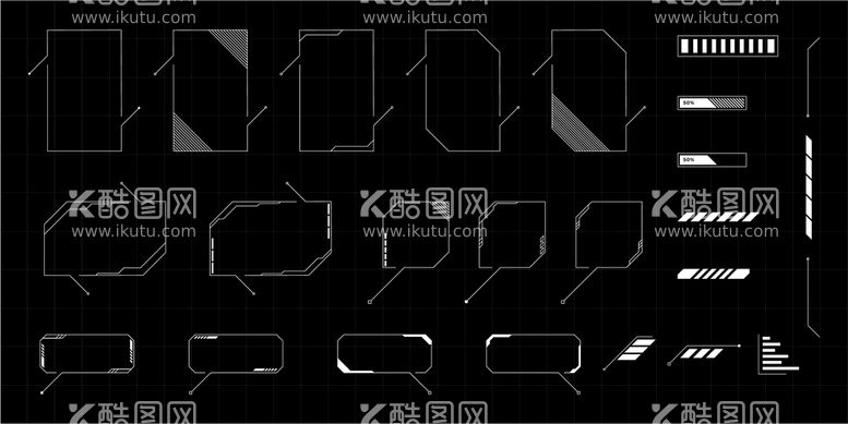 编号：19420809141357326038【酷图网】源文件下载-科技感边框