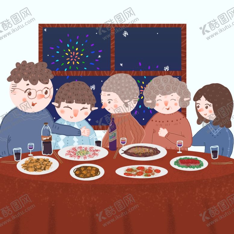 编号：53382309132236021900【酷图网】源文件下载-卡通家庭