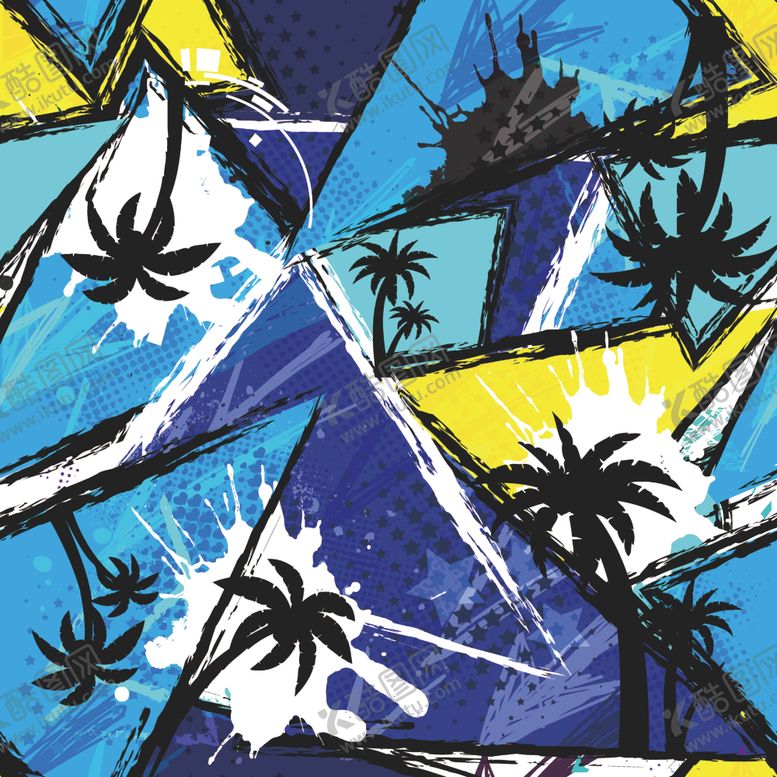 编号：60419809270654016696【酷图网】源文件下载-热带涂鸦风格男装