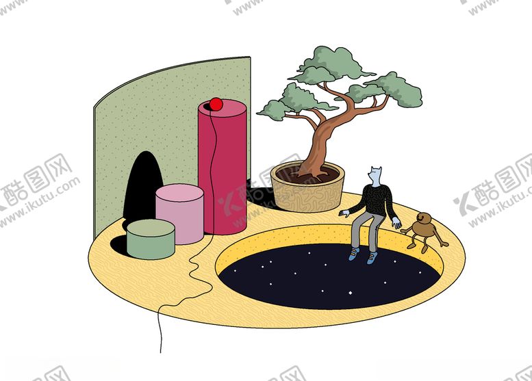 编号：87988309221307366718【酷图网】源文件下载-怪诞插画