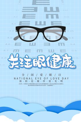 爱护眼睛海报