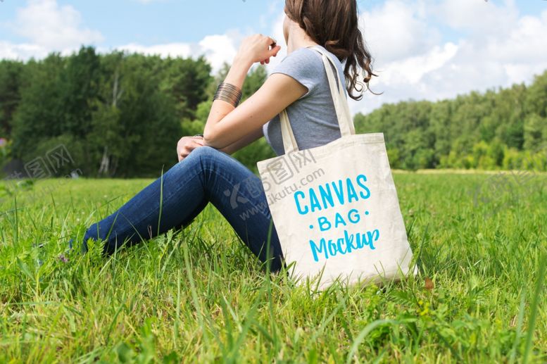 编号：86258810102222538600【酷图网】源文件下载-手提袋贴图样机