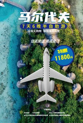 马尔代夫旅游海报设计