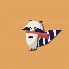 卡通动物动物头像狐狸白熊