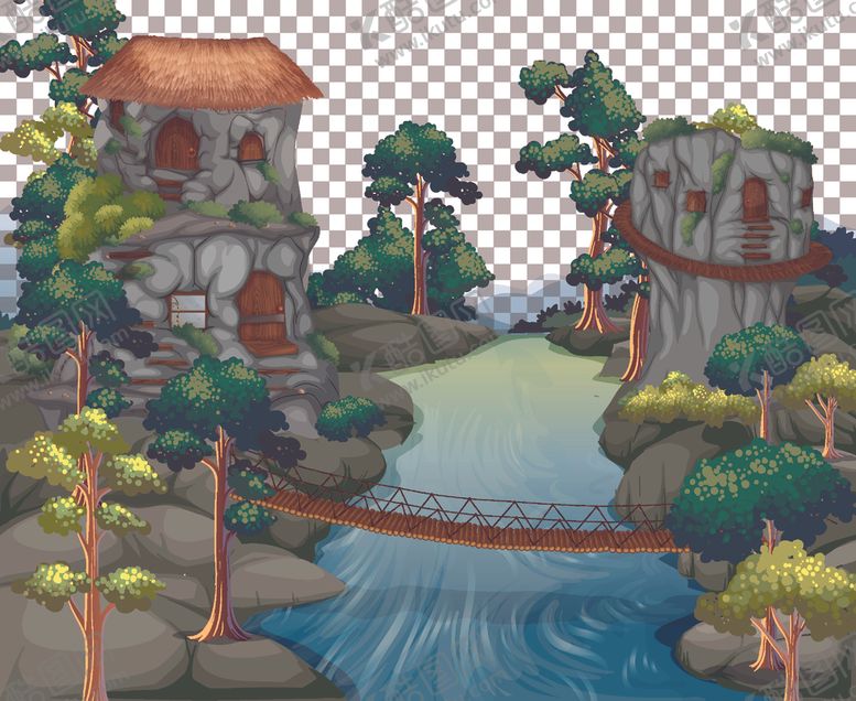 编号：57841809190204153954【酷图网】源文件下载-卡通自然风景