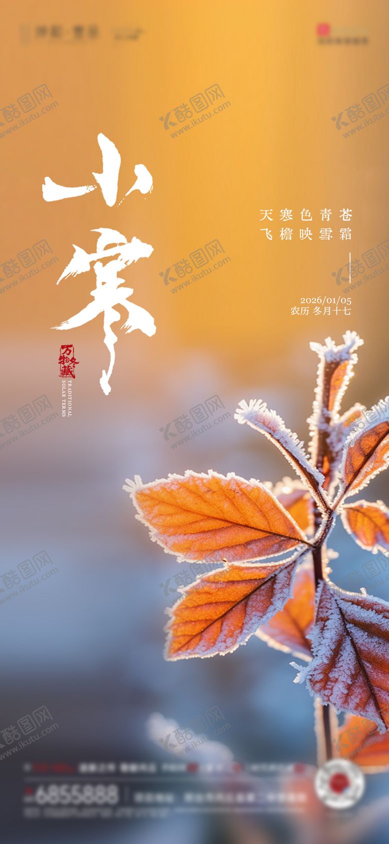 编号：64012501041158232885【酷图网】源文件下载-小寒节气海报