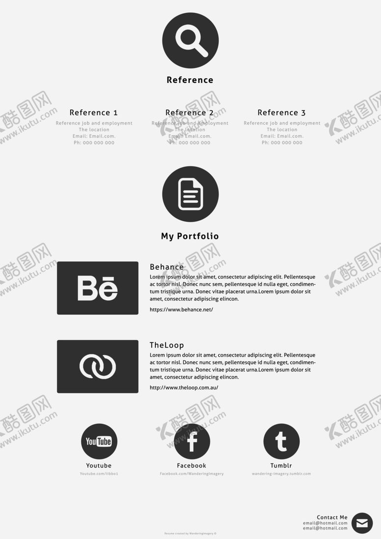 编号：14301809120002228372【酷图网】源文件下载-简历模板