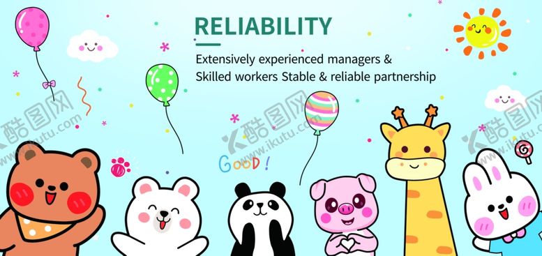 编号：77799911021523093425【酷图网】源文件下载-可爱动物装饰墙面场景幼儿园背景