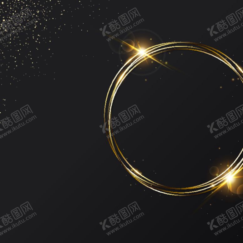 编号：44454112100303032300【酷图网】源文件下载-黑金圆环
