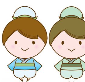 古代男孩卡通插画矢量插画