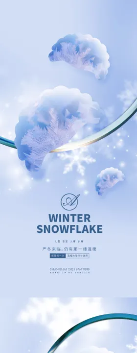 大雪冬至大寒小寒海报