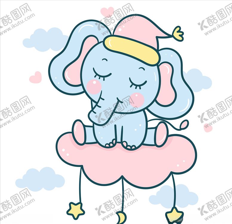 编号：76753806270608115113【酷图网】源文件下载-卡通大象