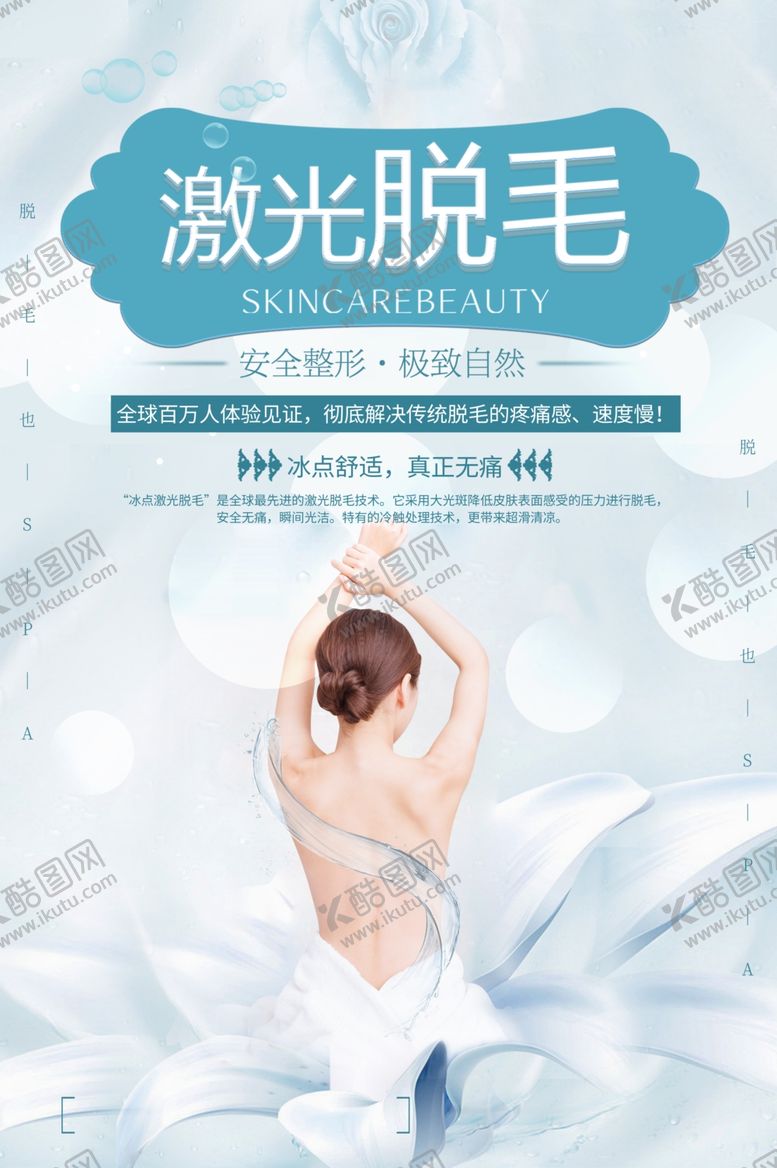 编号：83417607010301528724【酷图网】源文件下载-脱毛美容护理活动宣传海报素材