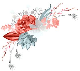 水彩植物花朵装饰