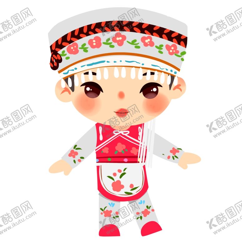 编号：78215901270429394853【酷图网】源文件下载-白族人物插画